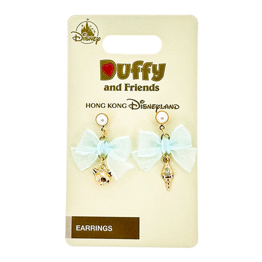 HKDL - Duffy & Friends - Gelatoni Mesh Bow Earrings