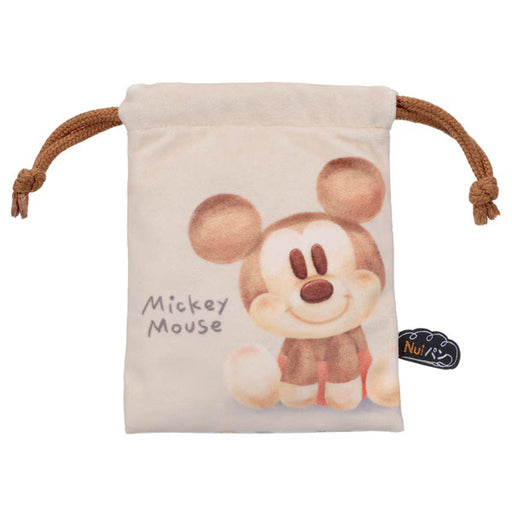 Japan Takara Tomy - Nui Pan Character Bun Mickey & Minnie Mouse Drawstring Bag (Release Date: Aug 6, 2025)