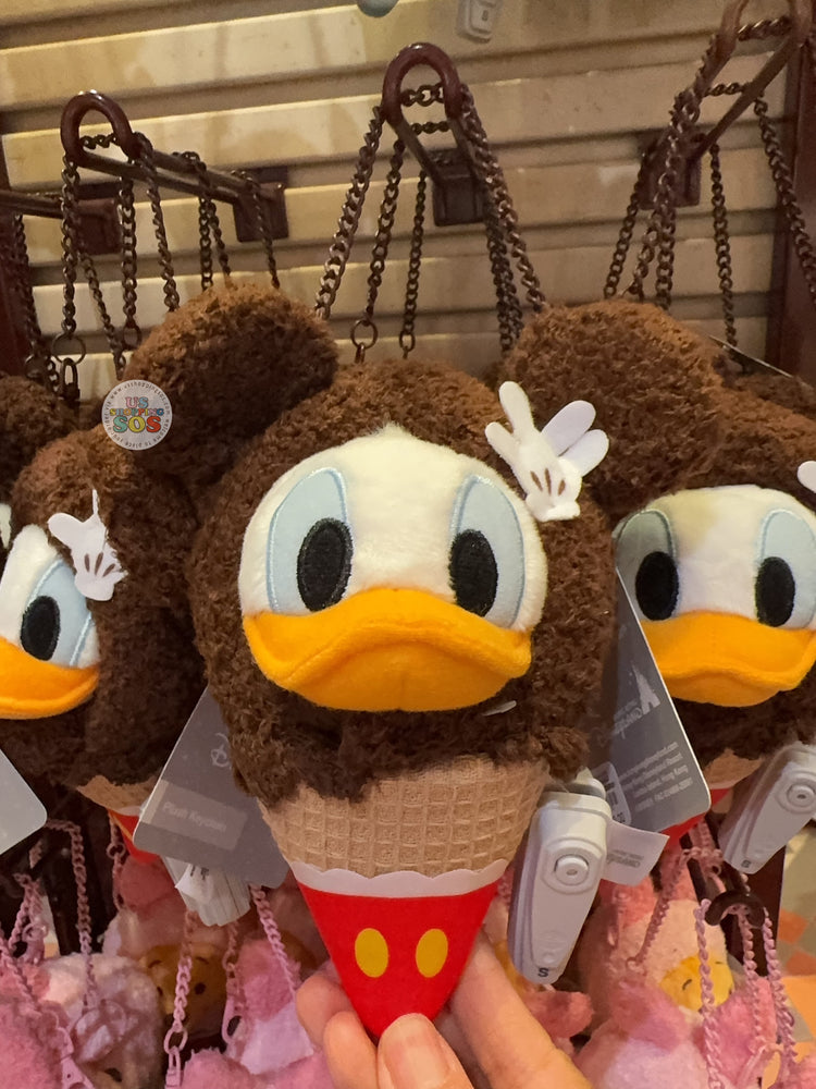 HKDL - 2026 Ice Cream Cone x Donald Duck Plush Keychain