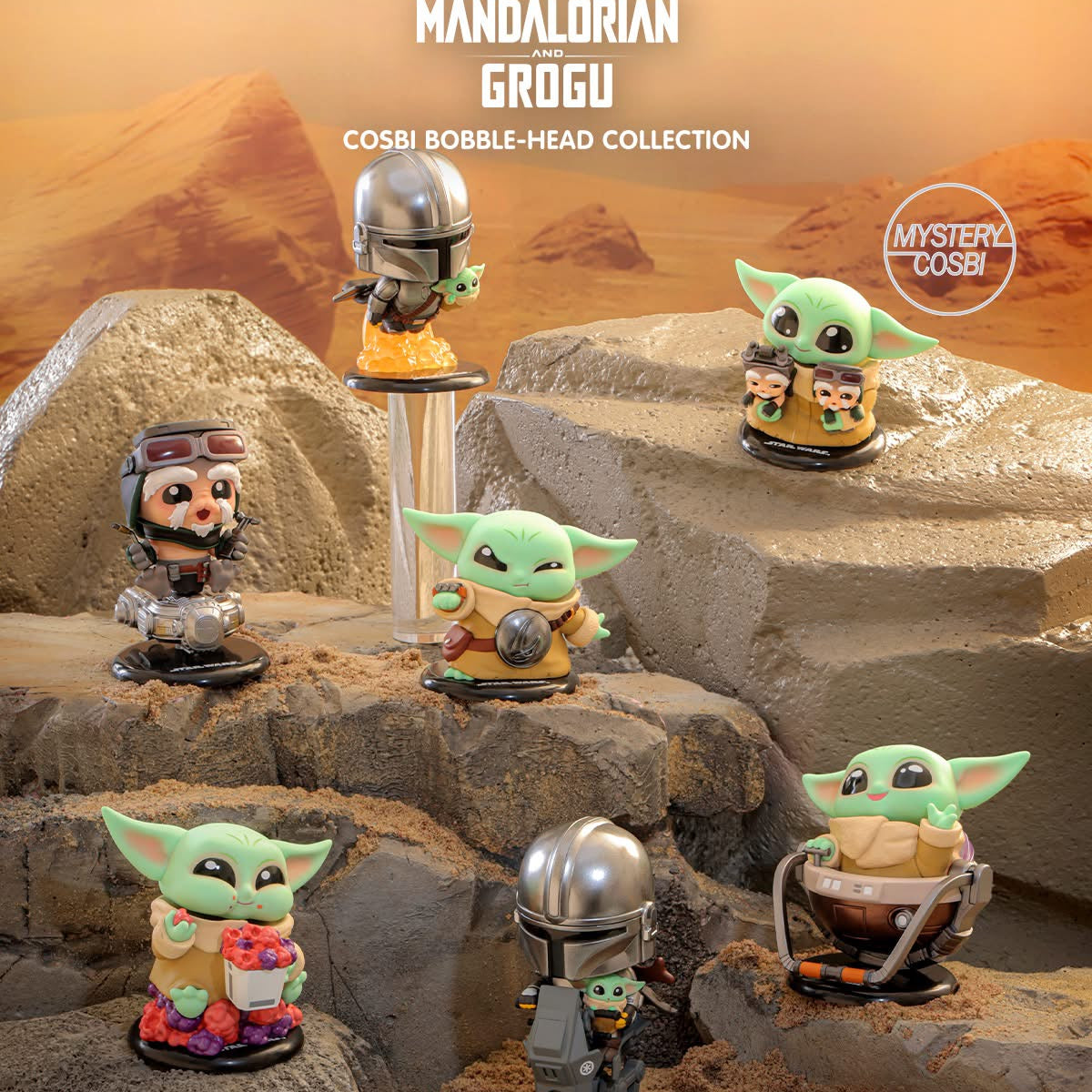 Hot Toy Cosbi - Star Wars The Mandalorian and Grogu Cosbi