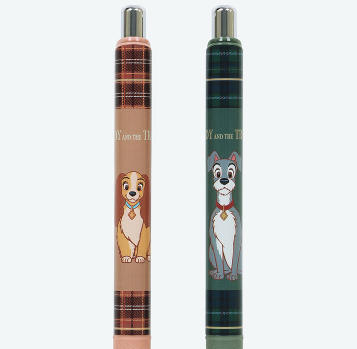 TDR - 2025 Lady & the Tramp Retro & Classic" Collection x Pentel EnerGel Ballpoint Pens Set of 2 (Release Date: Dec 26, 2025)