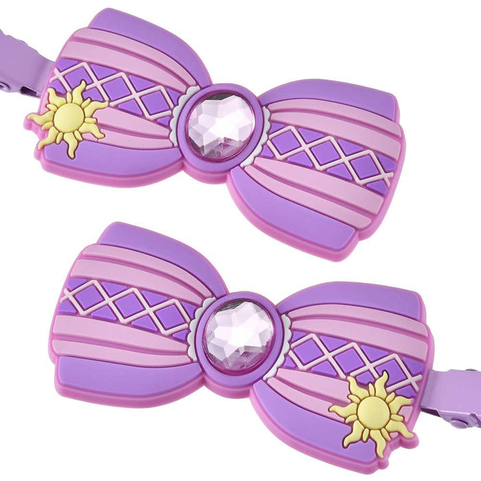 JDS - MAEGAMI Hair Zakka x Rapunzel ‘Color Clip Stone Ribbon’ Hair Clip Set