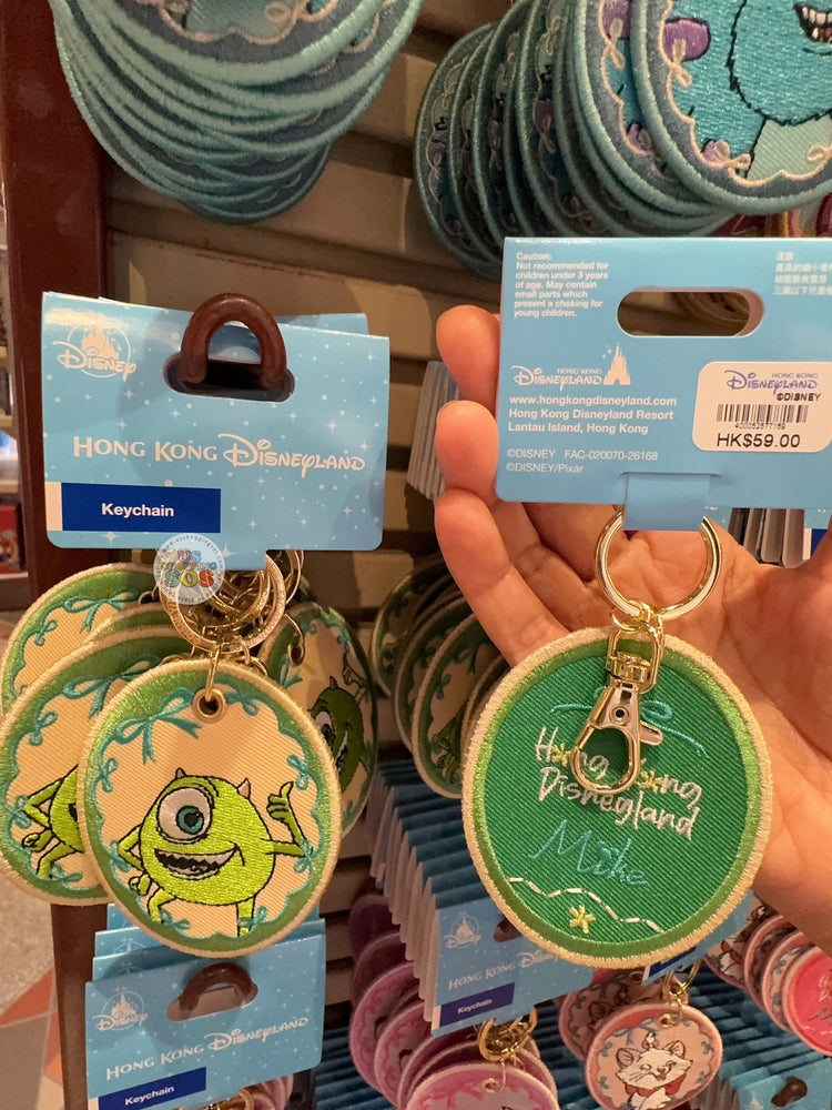 HKDL - 2026 Hong Kong Disneyland Embroidered Keychain x Mike Wazowski