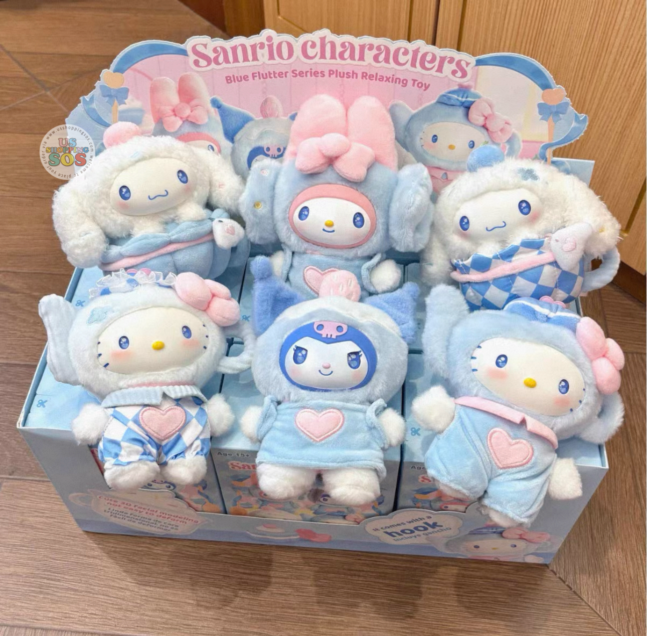 Moetch - Sanrio Characters ‘Blue Flutter Series’ Vinyl Plush Pendant Mystery Blind Box