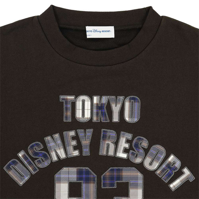 TDR - 2026 "Tokyo Disney Resort" Logo Blue and White Plaid-Patterned Sweatshirt for Adults (Release Date: Oct 22, 2026)