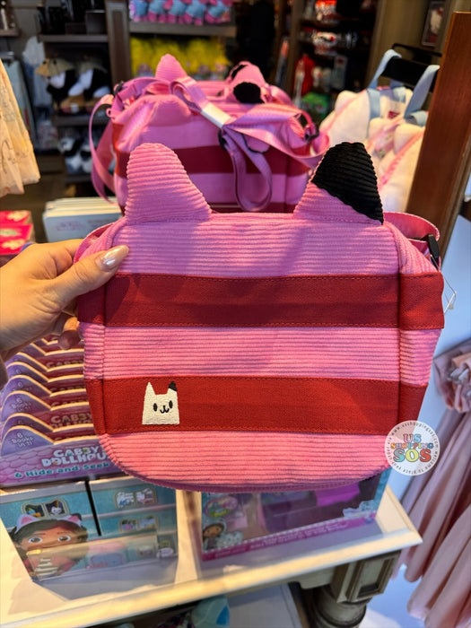 Universal Studios - Gabby’s Dollhouse - Pandy Paws Red Pink Stripe Crossbody Bag