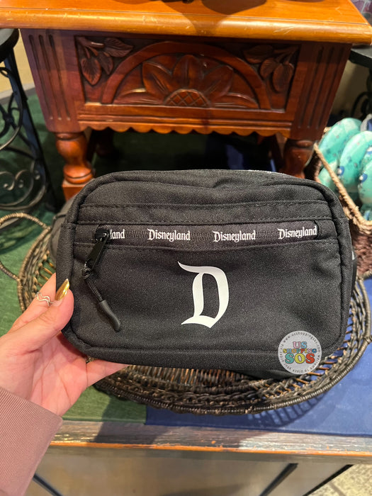 DLR - “Disneyland Resort” Headband Friendly Black Fanny Pack (PRE ORDER)