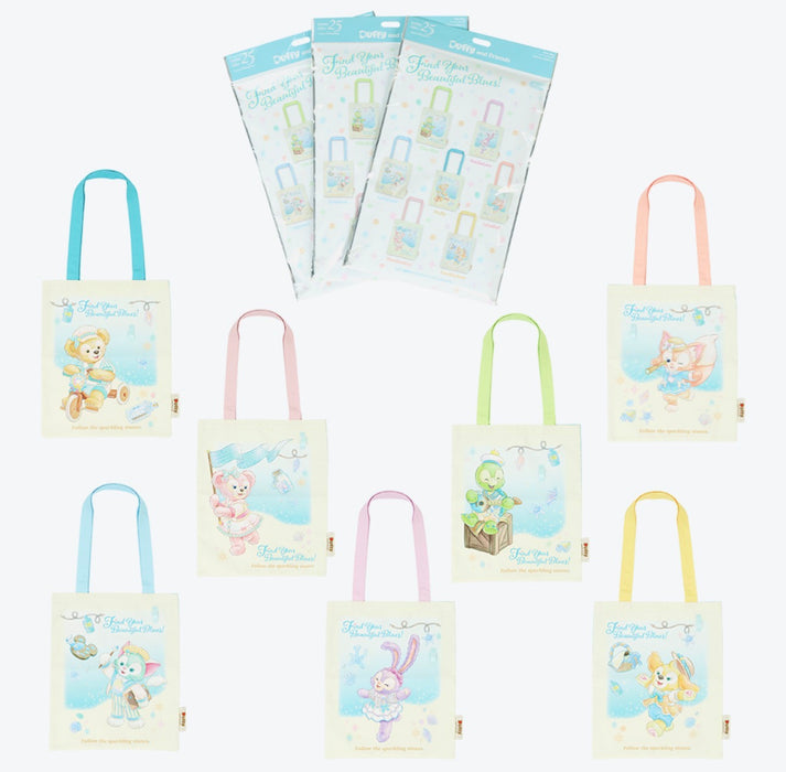TDR - 2026 Duffy & Friends "Find Your Beautiful Blues" Collection x Mystery Tote Bag Whole Box of 7 Designs (Release Date: Apr 14, 2026)