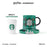Starbucks China - Harry Potter x Starbucks - Slytherin Color Changing Ceramic Mug with Coaster 365ml