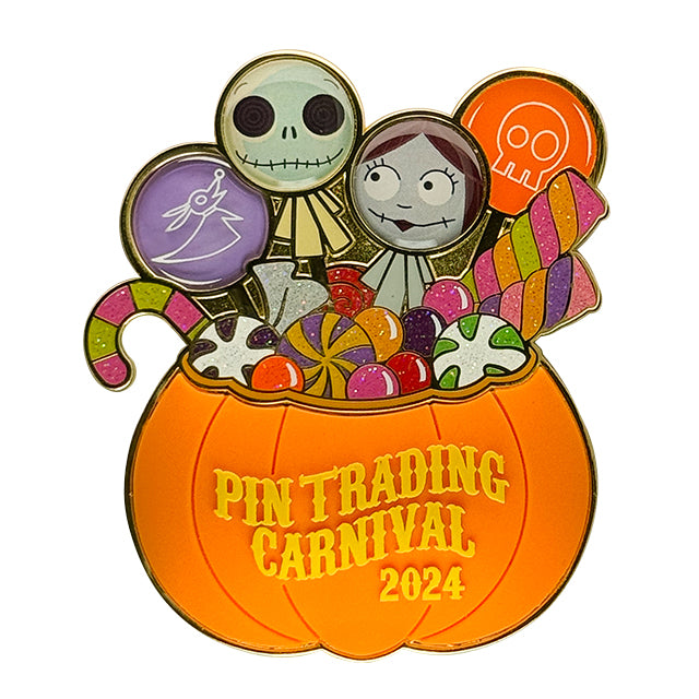 HKDL - Pin Trading Carnival 2024 Pin Champion Limited Edition Pin with Autograph Card - The Nightmare Before Christmas (Limited Edition of 800)