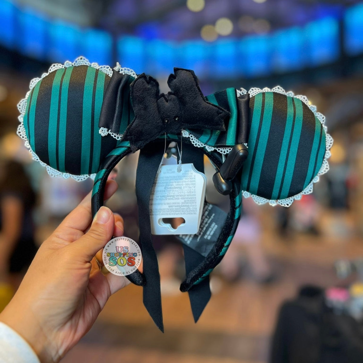 Disney Store The Bride Ear Headband Ears – The Haunted Mansion Haunted Bride Mickey Ears - Mouse Ears Headband – Little  main image 3