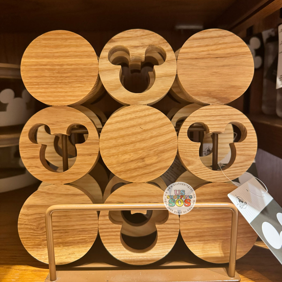 DLR/WDW - Disney Home - Mickey Icon 8” x 8” Wooden Trivet