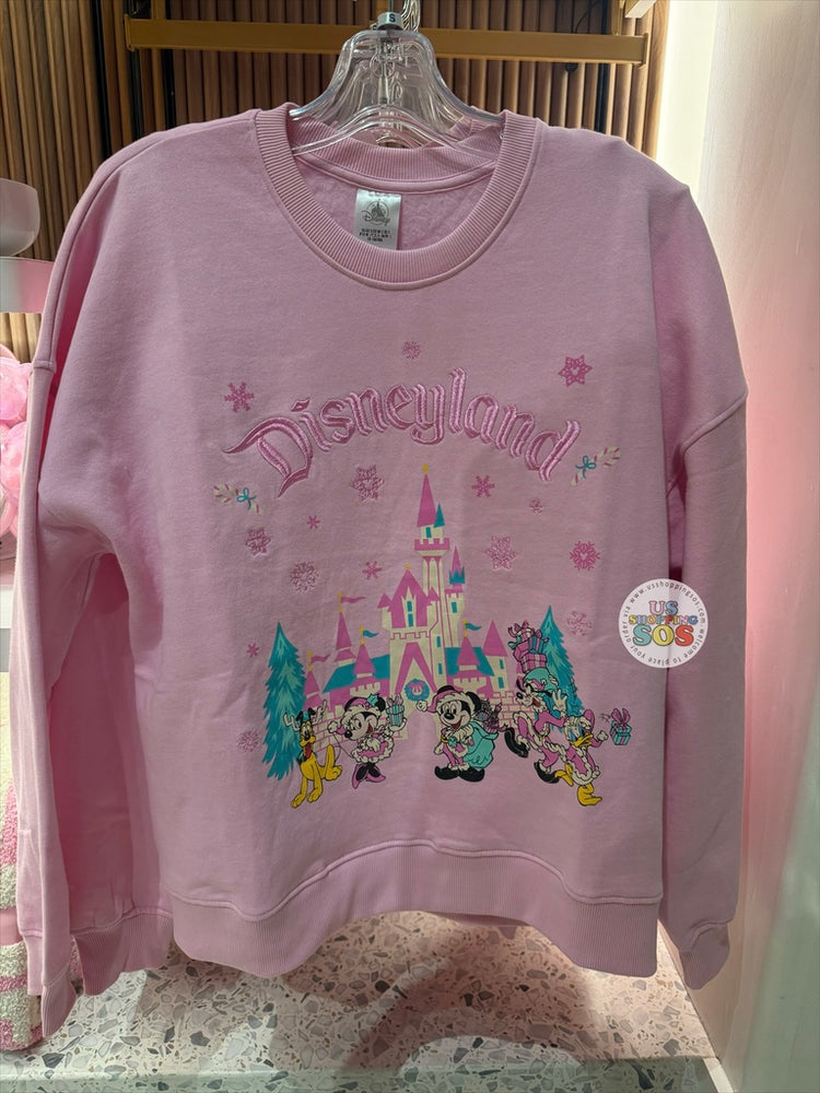 DLR/WDW - Christmas 2025 - Mickey & Friends Park Logo Pink Pullover (Adult)