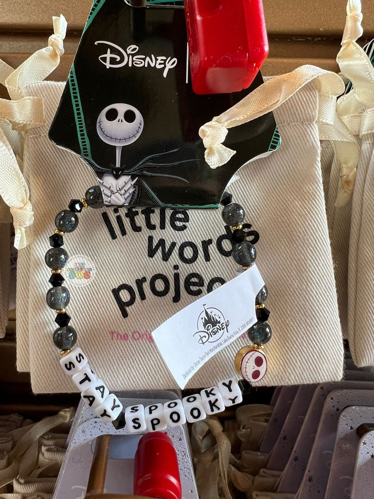 DLR/WDW - Little Words Project x The Nightmare Before Christmas Jack Skellington ‘Stay Spooky’ Bracelet