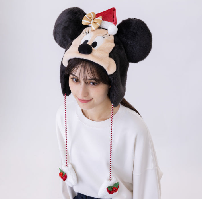TDR - 2025 Mickey & Friends "Holly Jolly Christmas" Collection x Minnie Mouse with Christmas Themed Fan Cap for Adults (Release Date: Nov 10, 2025)