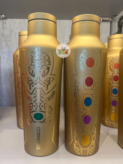 DLR/WDW - Marvel Corkcicle Gold Infinity Gauntlet Inspired Stainless Steel Water Bottle