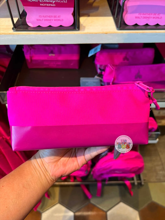 DLR/WDW - Logo Mania 2026 Fantasyland Feels - Bright Pink Park Logo Pen Case