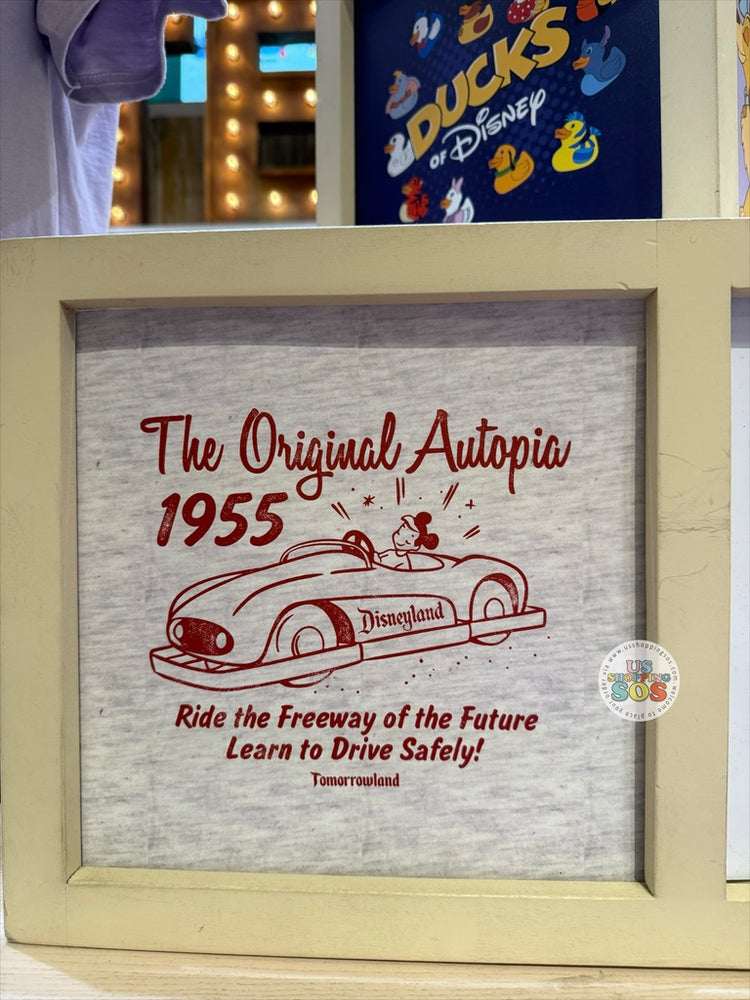 DLR/WDW - Disneyland Attraction Autopia Heather Ivory Graphic Tee (Adult)
