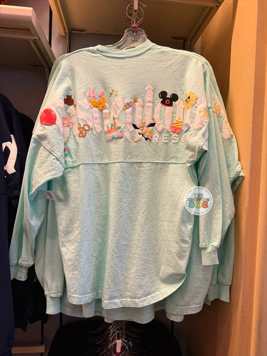 DLR - Spirit Jersey Park Icons "Disneyland Resort" White Puffy Ink Fresh Mint Breeze Pullover (Adult)