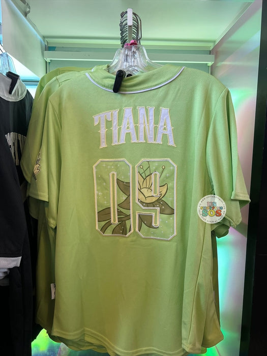 DLR/WDW - Princess and the Frog Tiana Park Logo Lily Green Baseball Jersey (Adult)