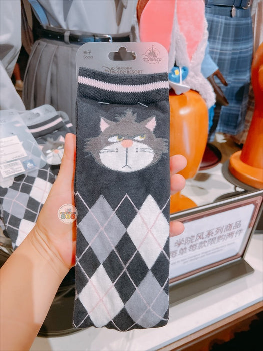 SHDL - Campus Style x Lucifer Checkered Pattern Socks for Adults