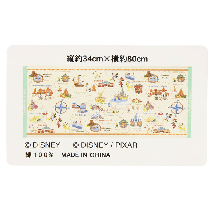 TDR - Tokyo Disney Resort "Park Map Motif" Collection - Face Towel (Release Date: July 11, 2024)