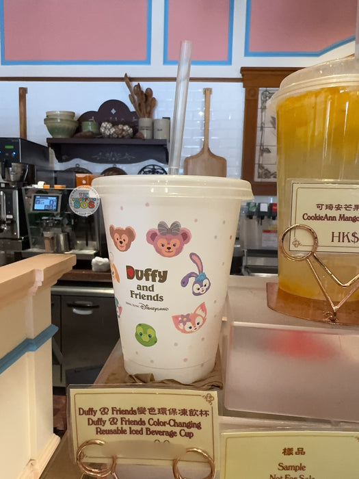 HKDL - 2026 Duffy and Friends Color-Chaninging Reuseable Iced Beverage Cup with Straw