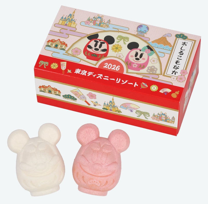 TDR - 2026 Happy New Year Mickey & Friends Collection x Mickey & Minnie Mouse "Daruma” "Oshiruko Monaka" Box Set (Release Date: Dec 1, 2025)