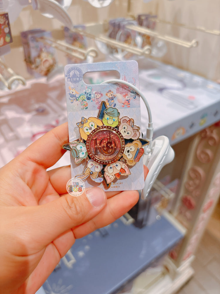 SHDL - 2026 Duffy & Friends 10th Birthday Celebration Collection x Duffy & Friends Spinning Pin Badge (Release Date: Mar 20, 2026)