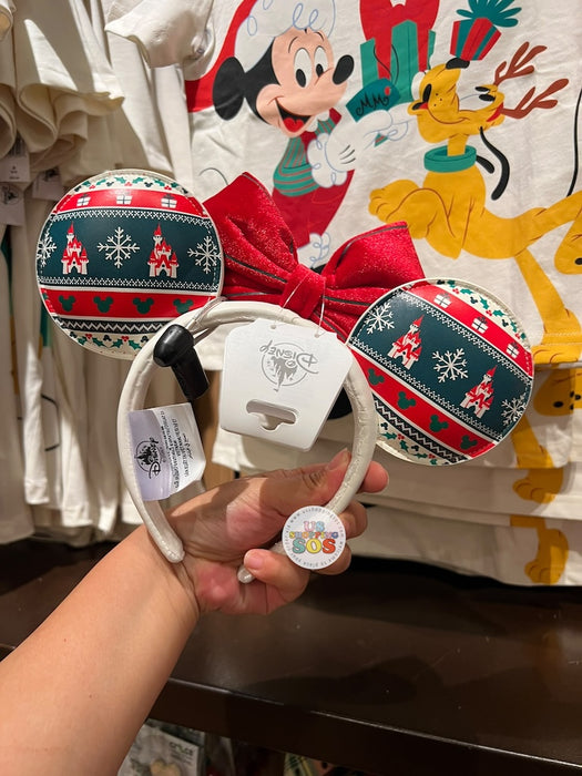 DLR/WDW - Christmas 2026 - Minnie Fair Isle Christmas Ear Headband