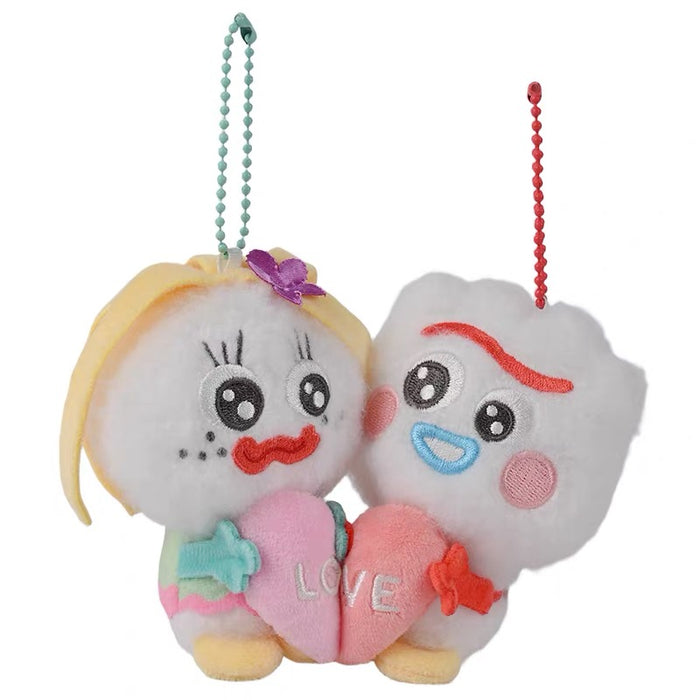 China Exclusive Potdemiel - Toy Story 5 Confesshion x Forky & Karen Beverly "Heart" Plush Keychain