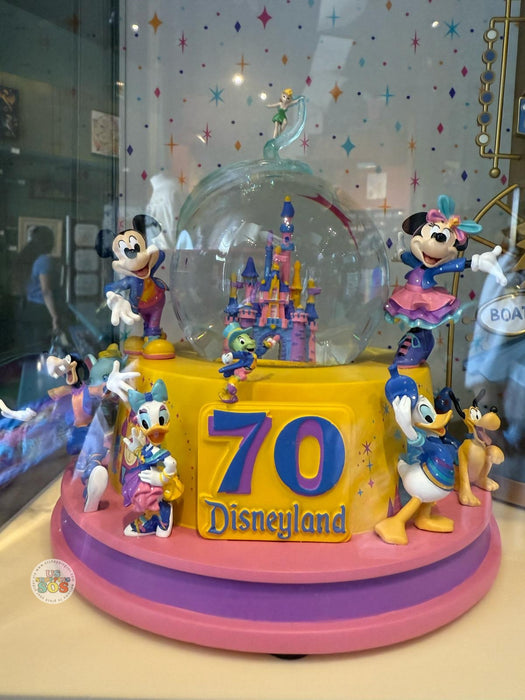 DLR - Disneyland 70th Celebration - Mickey & Friends Large Snow Globe