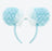 TDR - Minnie Mouse Ruffle ‘Baby Blue’ Ears Headband (Release Date: Apr 17, 2025)