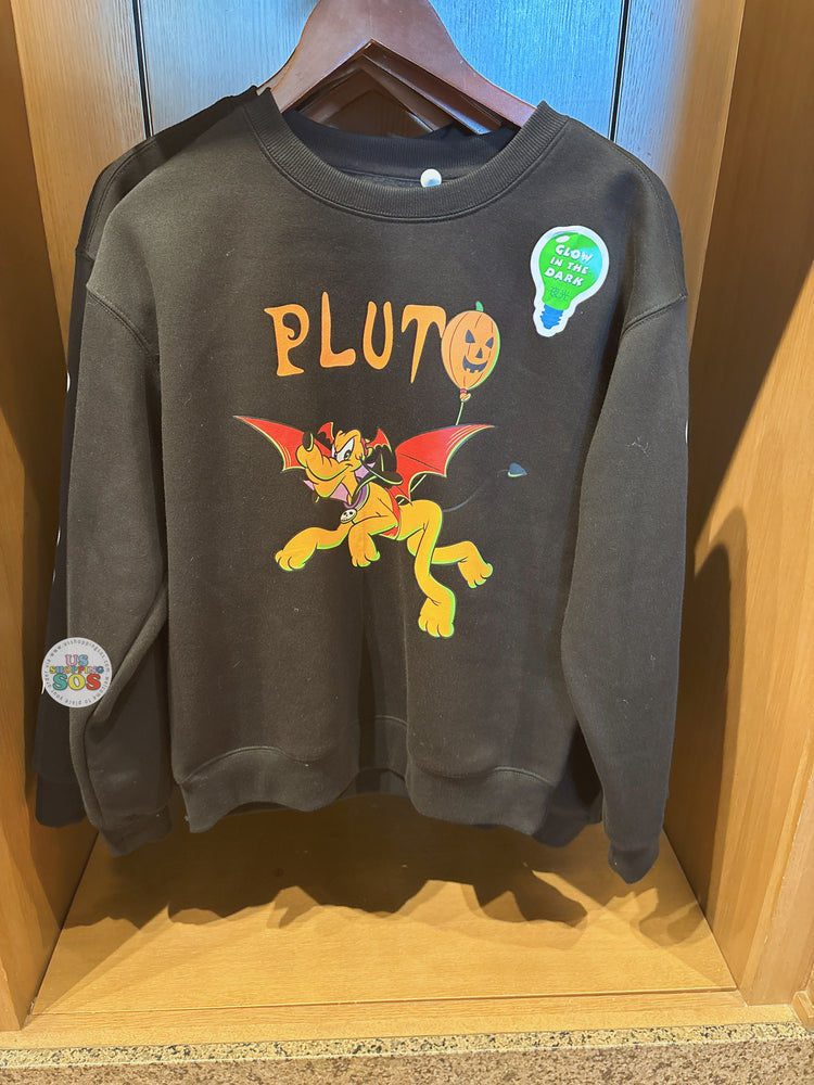 SHDL - 2026 Halloween Mickey and Friends Collection x Pluto ‘Glow in the Dark’ Pullover for Adults (Release Date: Oct 4, 2026)