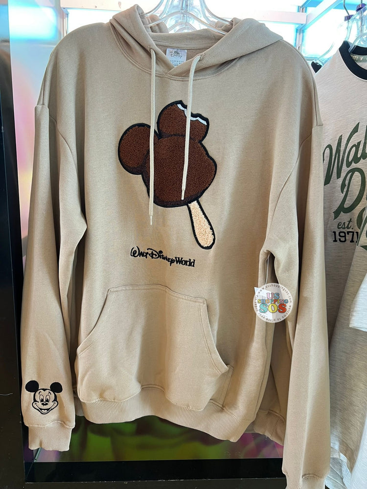 DLR/WDW - Mickey Ice Cream Bar Sherpa Icon Latte Hoodie Pullover (Adult)