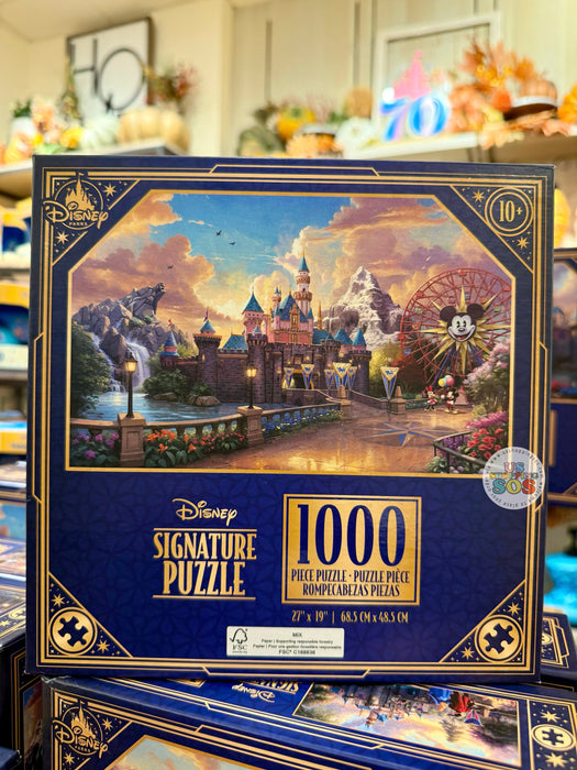 DLR/WDW - Disney Signature Puzzle 1000 Piece - Disneyland Two Parks One Land by Thomas Kinkade Studio