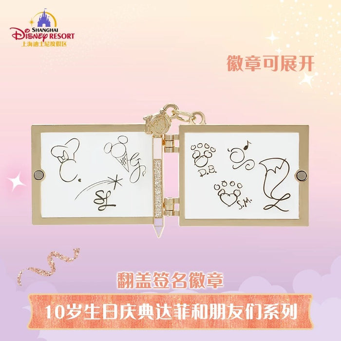 SHDL - 2026 Duffy & Friends 10th Birthday Celebration Collection x Duffy & Friends Signatures ‘Flip Open’ Pin Badge (Release Date: Mar 20, 2026)