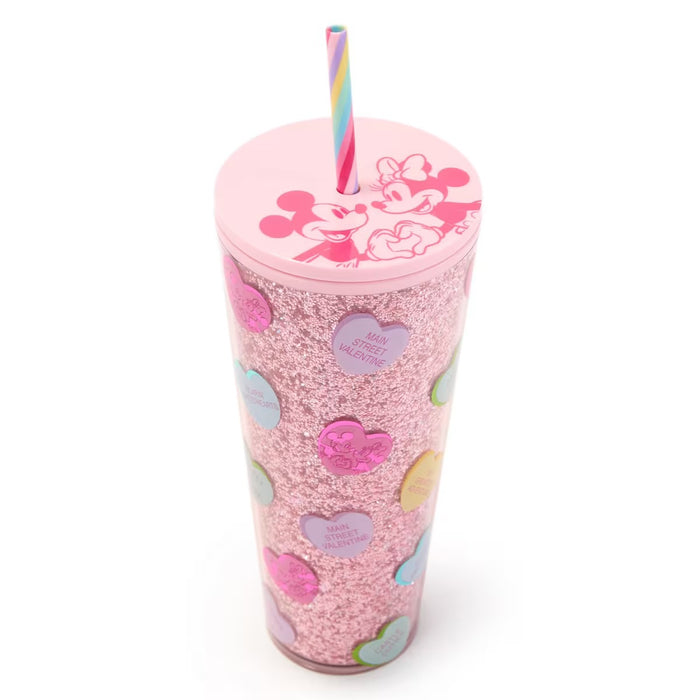 DLR/WDW - Sweetheart Moment - Starbucks Mickey & Minnie Pink Cold Cup 24oz