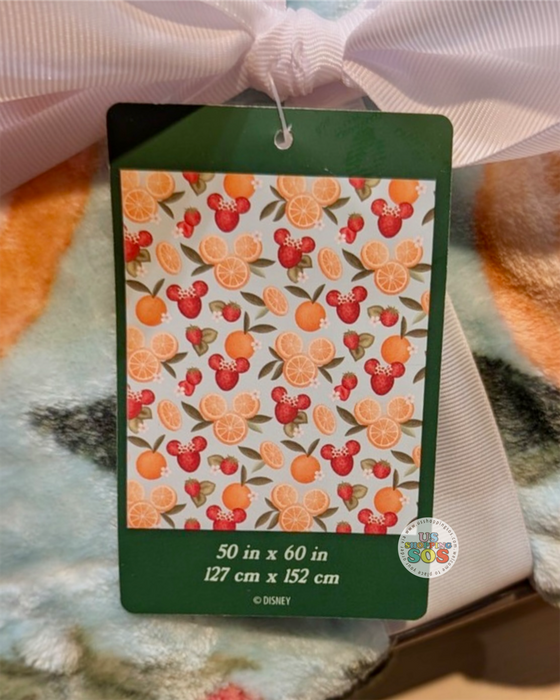 DLR/WDW - Mickey & Minnie's Fruit Stand 2026 - Orange & Strawberry Blanket 50” x 60”