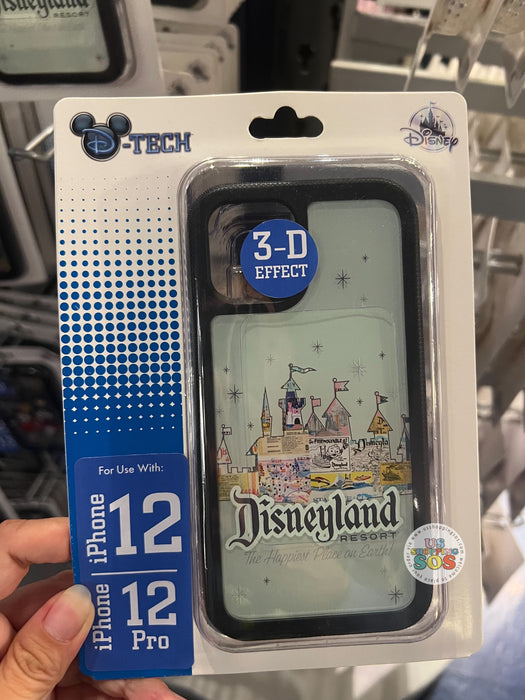 DLR - D-Tech “Disneyland” 3D Effect iPhone Case - Disney Eras Vintage Print Media Collage Castle