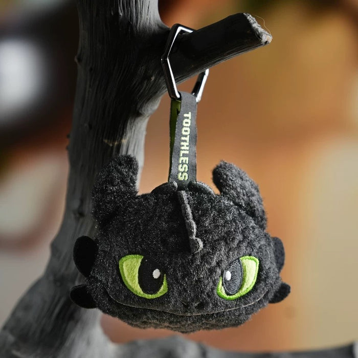 China Exclusive - How to Train Your Dragon x Big Face Toothless Plush Keychain