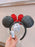 SHDL - 2026 Minnie Mouse Quilted Black Ears with Red Sequin Bow Headband