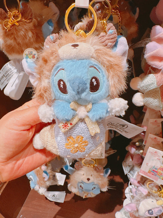SHDL - 2025 Winter Stitch and Friends Collection x Stitch ‘Christmas Stocking’ Plush Keychain