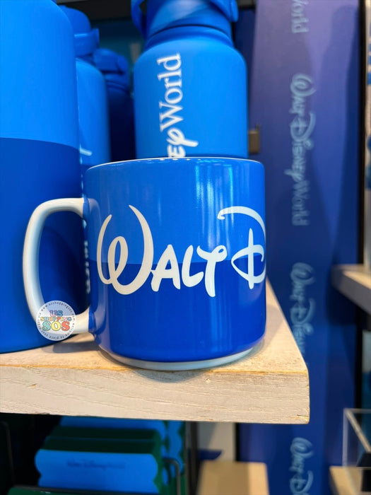 DLR/WDW - Logo Mania 2026 Last Day of Trip Blues - Cobalt Blue Park Logo Ceramic Mug