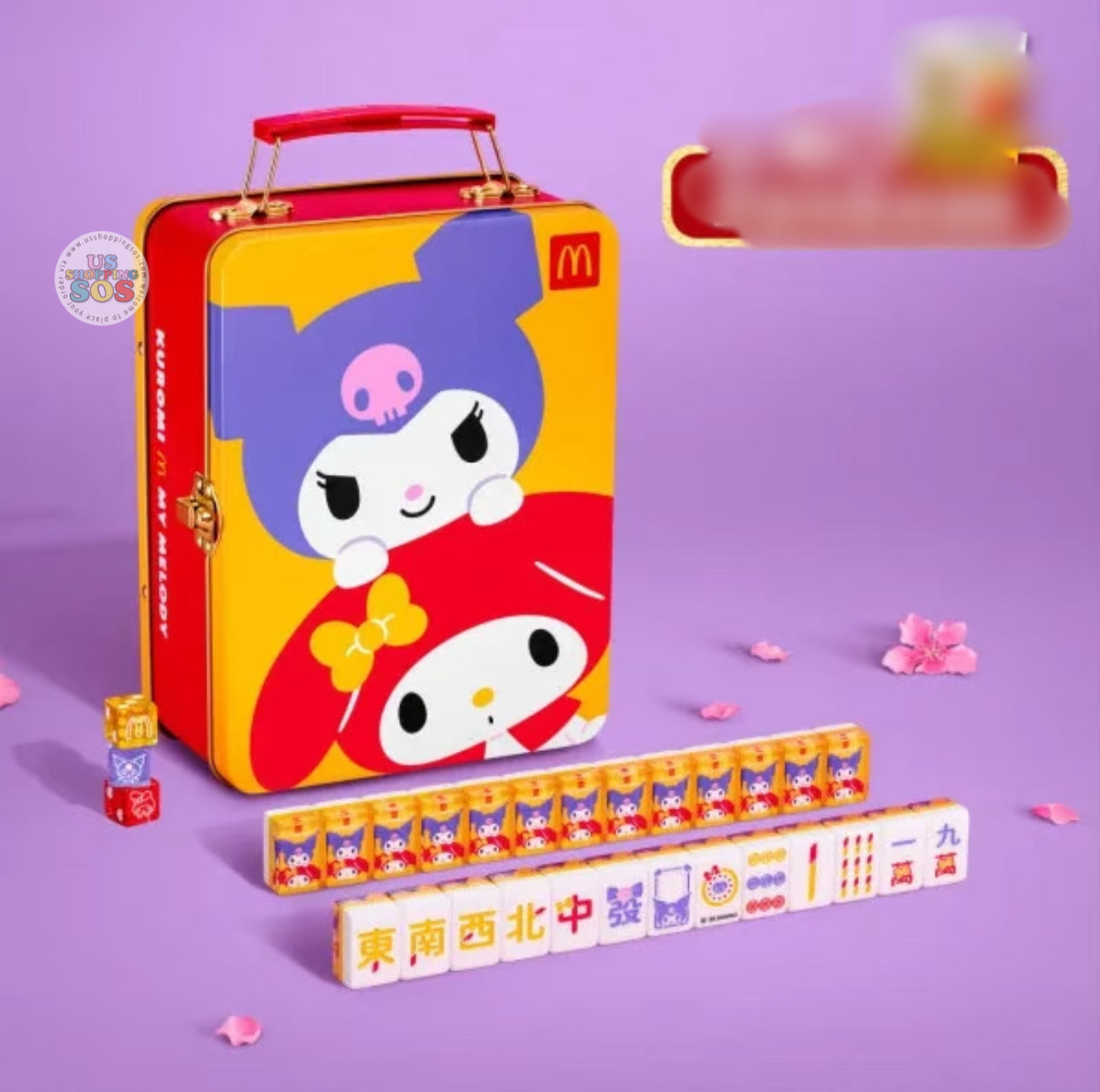 Hong Kong Exclusive - McDonald Kuromi X Melody Crystal Mahjong Set