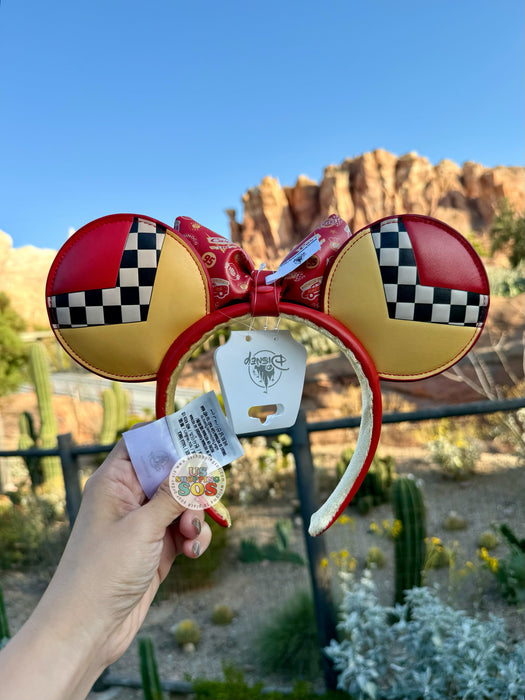 DLR/WDW - Cars - Lightning McQueen Bow & Ear Headband