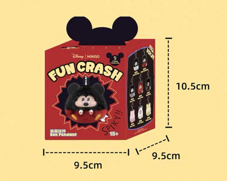 MINISO - Disney Mickey Mouse Fun Crash Vinyl Plush Keychain Series Mystery Blind Box