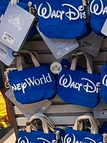 DLR/WDW - Logo Mania 2026 Last Day of Trip Blues - Cobalt Blue Park Logo Coin Pouch Keychain