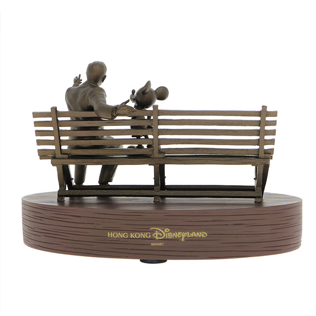 HKDL - Walt Disney and Mickey Mouse statue - "Dream Makers" figurine