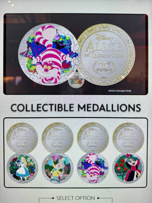 DLR - Color Collectible Medallions 2026 - Alice in Wonderland 75th Anniversary